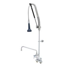 T&S B-5110-12-CRB8P 45 9/50"H Deck Mount Pre Rinse Faucet - 1 7/100 GPM, Base with Nozzle, Stainless Steel