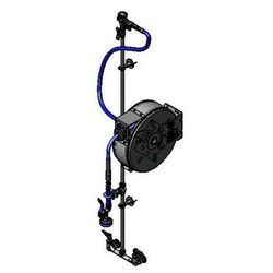 T&S B-7122-C01XS1E Enclosed Hose Reel Assembly w/ 30 ft Hose, 2 23/25 GPM, Silver