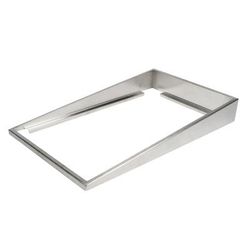 Winco ADB-4 Angled Display Adapter, 20 7/8 x 12 19/25 x 3 3/20", Stainless Steel, Full Size, Stainless Steel