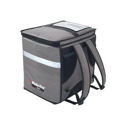 Winco BGDB-1616 WinGo Bag Delivery Backpack w/ Adjustable Straps - 16"W x 13"D x 16"H, Gray