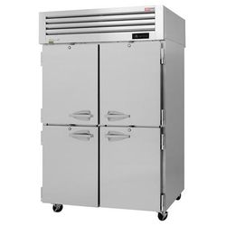 Turbo Air PRO-50-4R-N 51 3/4" 2 Section Reach In Refrigerator, (4) Left/Right Hinge Solid Doors, 115v, Silver