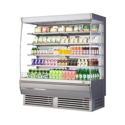 Turbo Air TOM-72DXS-N 68 3/4" Vertical Open Air Cooler w/ 5 Levels, 220v/1ph, Silver