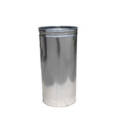 Witt 15DTL 15 gal Round Rigid Trash Can Liner, Metal - Galvanized Steel, Silver