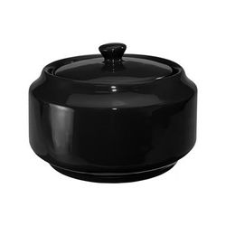 ITI CA-61-B 14 oz Cancun Sugar Bowl - Ceramic, Black