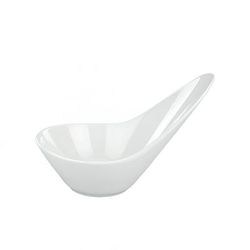 ITI DO-900 10 oz Oval Dover Bowl - Porcelain, European White