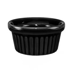 ITI RAMF-2-B 2 oz Cancun Ramekin - Ceramic, Black, 3 Dozen