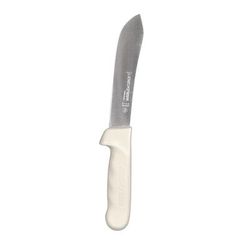 Dexter Russell S112-6PCP SANI-SAFE 6" Butcher Knife w/ Polypropylene White Handle, Carbon Steel