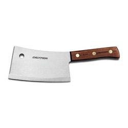 Dexter Russell S5287 Traditional 7" Cleaver w/ Rosewood Handle, High Carbon Steel