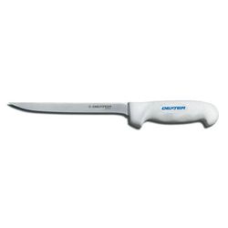 Dexter Russell SG133-7PCP 7" Fillet Knife w/ Soft White Rubber Handle, Carbon Steel