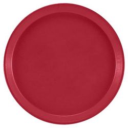 Cambro 1100221 11" Round Serving Camtray - Fiberglass, Ever Red