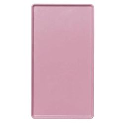 Cambro 1216D409 Rectangular Dietary Tray, 12" x 16", Blush, Low-Profile Edge, Pink