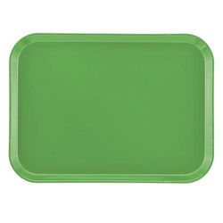 Cambro 1318113 Fiberglass Camtray Cafeteria Tray - 17 3/4"L x 12 3/5" W, Limeade, Green