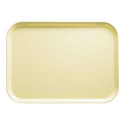 Cambro 1826536 Fiberglass Camtray Cafeteria Tray - 25 3/4"L x 17 4/5"W, Lemon Chiffon, Yellow