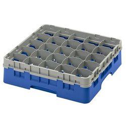 Cambro 25S418168 Camrack Glass Rack w/ 25 Compartments - 25 Gray Extender, Blue