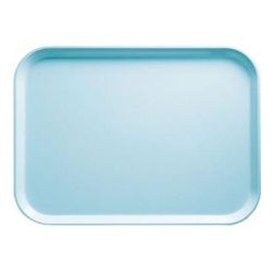 Cambro 46177 Fiberglass Camtray Cafeteria Tray - 6"L x 4 1/4"W, Sky Blue