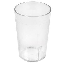 Cambro 800P2152 7 4/5 oz Clear Textured Plastic Tumbler, 7.8 Ounce