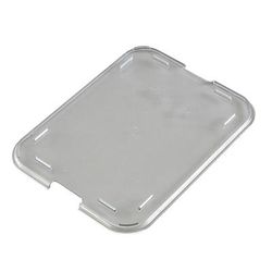 Cambro 853FCWC135 Plastic Lid for 853FCW, 8 13/16" x 6 3/4", Clear, Rectangular, Case of 24