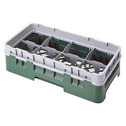 Cambro 8HS638184 Camrack Glass Rack - Half Size, (3)Extenders, 8 Compartments, Beige