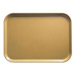 Cambro 926514 Fiberglass Camtray Cafeteria Tray - 25 1/2"L x 8 4/5"W, Earthen Gold