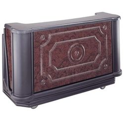 Cambro BAR730DSPMT669 72 3/4" Portable Bar - Post-Mix Drink System, CO2, Carmel 110v, 110 V, Brown