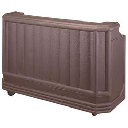 Cambro BAR730PMT194 72 3/4" Portable Bar - Post-Mix Drink System, CO2, Granite Sand 110v, Brown
