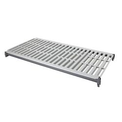 Cambro CBSK2442V1580 Camshelving Basics Polymer Louvered Shelf Plate Kit - 24" x 42", Brushed Graphite, 1 Vented Plate