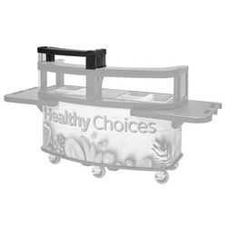 Cambro CVC75DC6110 6"H Merchandising Display for CVC75, Black, Vending Carts