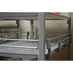 Cambro ESR21423151 Camshelving Elements 3/4 Shelf Rail Kit - 42"L x 21"W x 4 1/4"H, Soft Gray, 3 Sided