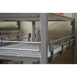 Cambro ESR42S151 Camshelving Elements Side Shelf Rail Kit - 42"L x 4 1/4"H, Soft Gray, Side Rail, For 42" Wide Shelf