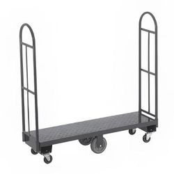 Channel U1648DS 2000 lb Platform Truck - 16" x 48", Steel, 2,000 lb Capacity