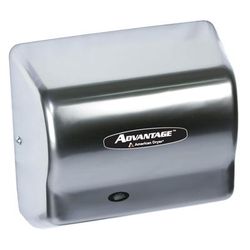 American Dryer AD90-SS Automatic Hand Dryer w/ 25 Second Dry Time - Stainless Steel, 100 240v/1ph, Self-Configuring