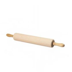 Browne 575215 15" Rolling Pin w/ 2 3/4" Barrel, Wood, Hardwood, Stainless Steel