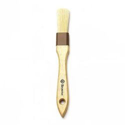 Browne 612001 1" Flat Pastry Brush, 100% Pure Boar Bristle