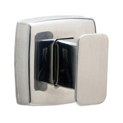Bobrick B7671 Classic Series Single Robe Hook, Polished Stainless Steel, Surface Mounted, Stainless Steel