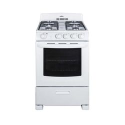 Summit RG244WS 24"W Gas Stove w/ 4 Burners - White, Natural Gas, Gas Type: NG