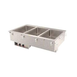 Vollrath 36404 Drop-In Hot Food Well w/ (3) Full Size Pan Capacity, 120v, Stainless Steel