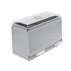 Vollrath 3825-28 Single Sided Straw Dispenser - 250 Capacity, Stainless Steel, 250 Straw Capacity, Silver