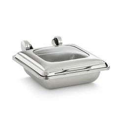 Vollrath 4644020 5 3/5 qt Two Third Size Induction Chafer w/ Glass Lid, Stainless, 5.6 Quart