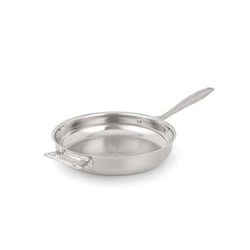 Vollrath 47753 12 1/2" Intrigue Stainless Steel Frying Pan w/ Hollow Metal Handle - Induction Ready