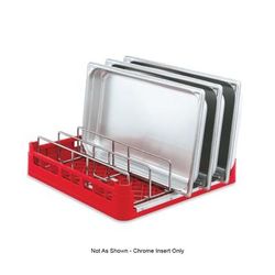 Vollrath 52665 Open-End Dishwasher Rack Insert - Chrome