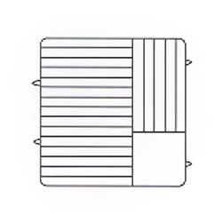 Vollrath PM2011-5 21 Dishwasher Rack - 20 Plate Capacity, 5 Extenders, Burgundy, Red