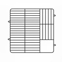Vollrath PM4806-2 Dishwasher Rack - 48 Plate Capacity, 2 Extenders, Beige