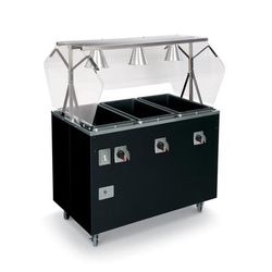 Vollrath T38730 60" Hot Food Table w/ 4 Wells & Enclosed Base, 120v, Gray