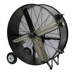 TPI CPB42-B 42" Portable Drum Fan w/ (2) Speeds - Steel, 120v, Black