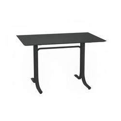 emu E1133 (41) 48" Square Outdoor Table w/ Tilt Top - Steel, Bronze