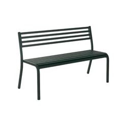 emu E158 (24) 50 1/2" Segno Stacking Bench - Indoor/Outdoor, Steel Frame, Antique Black, Powder Coated