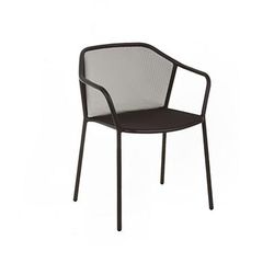 emu E522 (73) Darwin Indoor/Outdoor Stackable Armchair - Steel, Gray, Steel Frame, Cement