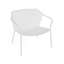 emu E524 (23) Darwin Indoor/Outdoor Stackable Lounge Chair - Steel, White