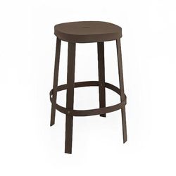 emu E657 (22) 29 1/2" Thor Barstool w/ Solid Seat - Steel, Antique Iron, Indoor/Outdoor, Powder Coated Steel, Gray