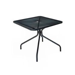 emu E802 (73) 36" Square Outdoor Dining Height Table w/ Umbrella Hole - Steel, Cement, E-Coated Powder Finish